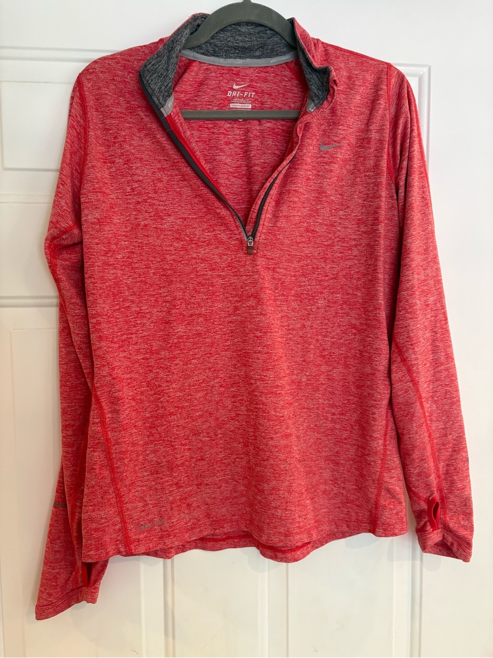 Nike Dri-FIT Pink Heather Quarter-Zip Pullover